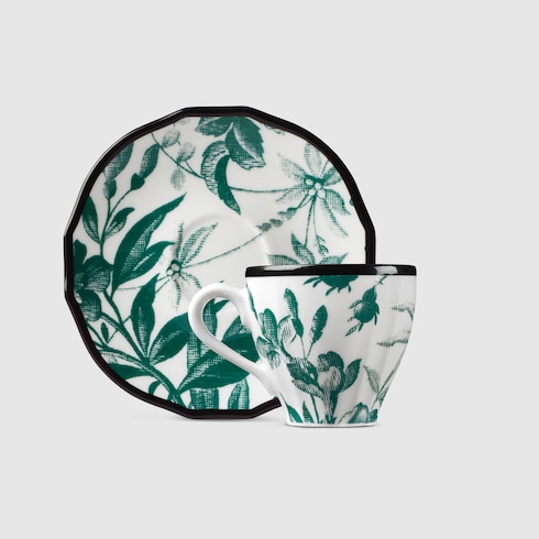 Set di due tazzine e piattini da caffè Herbarium