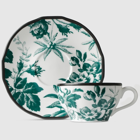 Set di due tazzine e piattini da tè Herbarium