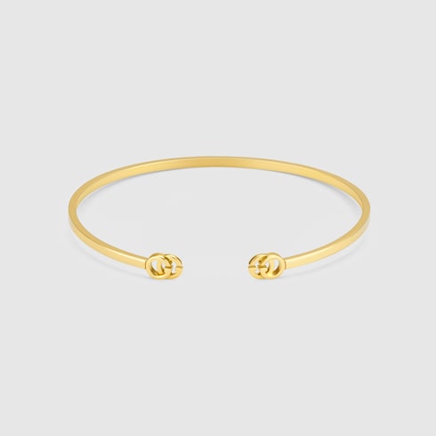 GG Running yellow gold cuff Detail 2