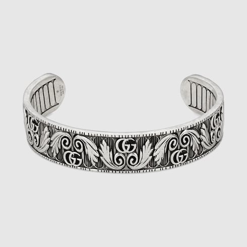Bracelet With Double G And Leaf Motif Gucci Bracelets 551907j84000811 View 1 N