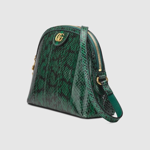 ophidia small snakeskin shoulder bag