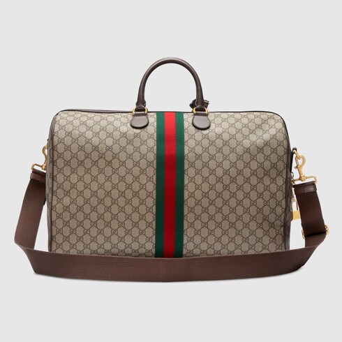 GG Supreme Ophidia Large Carry-on Duffle Single Stripe | GUCCI® US