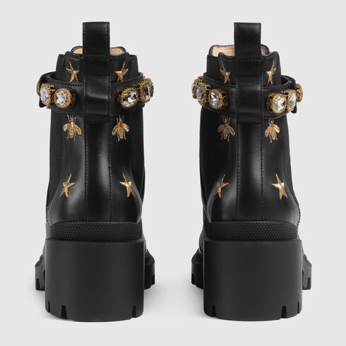 botin de piel con trabilla gucci precio