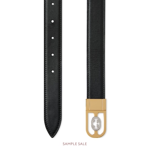 gucci reversible belt with interlocking g buckle