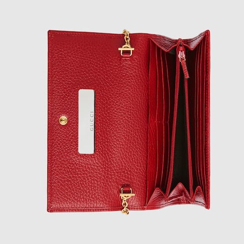 Red gucci wallet on chain online