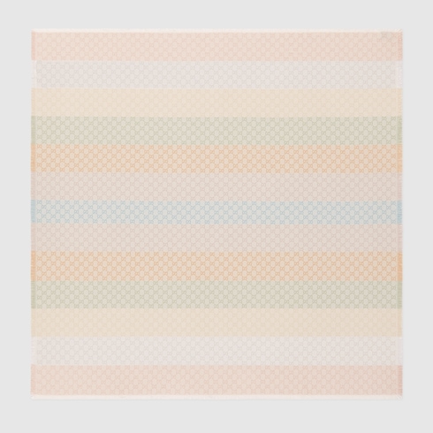 Scialle in jacquard con motivo GG