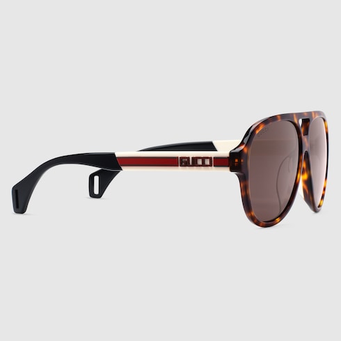 Gucci striped sunglasses sale
