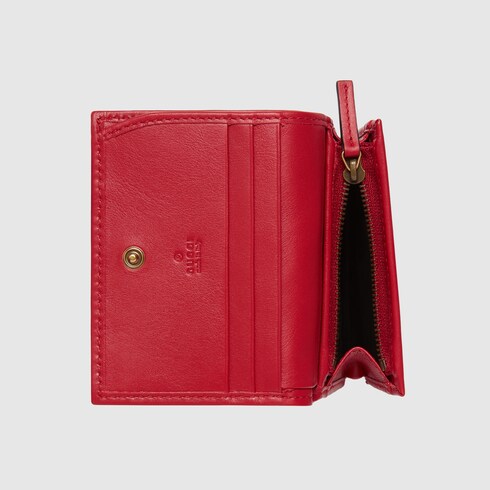 gucci marmont card case red