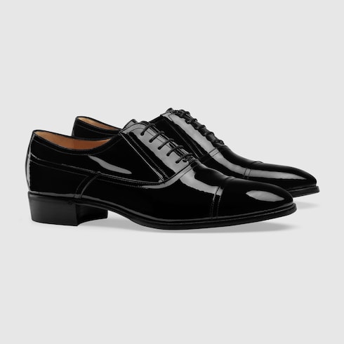 gucci patent leather shoes mens