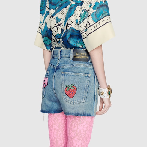 gucci strawberry shorts