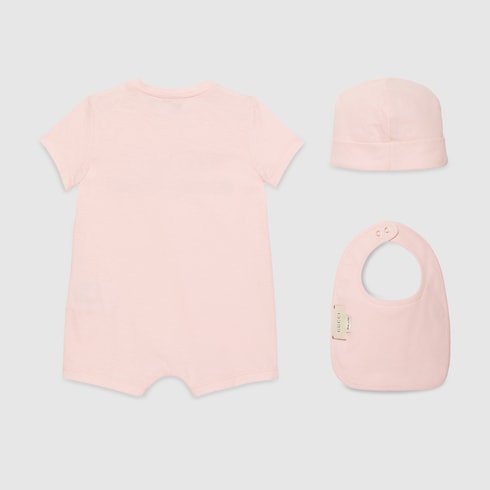 Ensemble cadeau bébé à logo Gucci