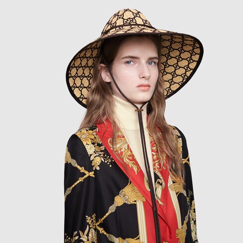 gucci raffia hat