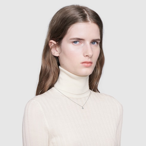 Collar GG Running de Oro Blanco