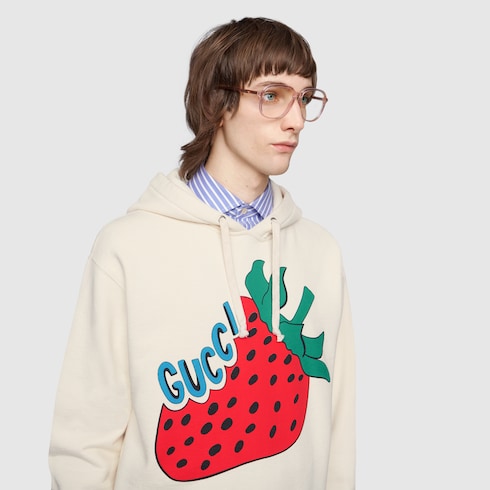 gucci strawberry hoodie