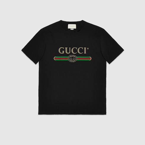 GUCCI ロゴ オーバーサイズ コットン Tシャツ