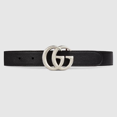 Black Leather Children's Belt | GUCCI® US