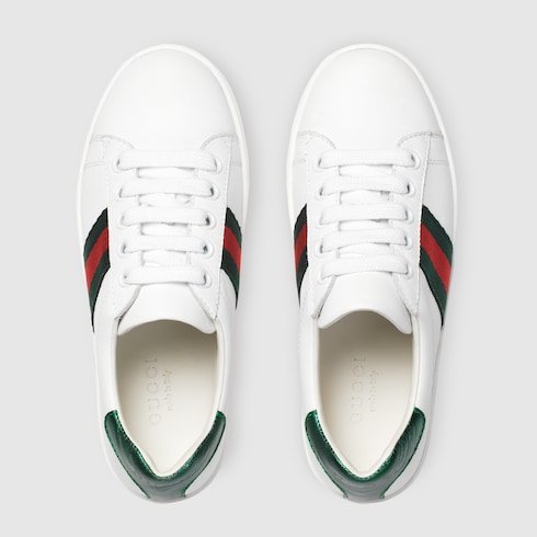 Children's Gucci Ace leather sneaker