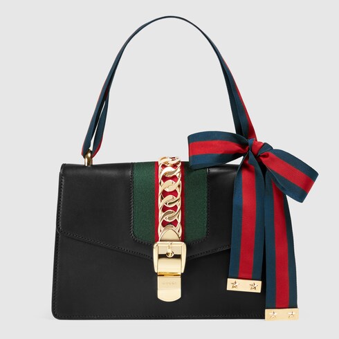 gucci black sylvie bag