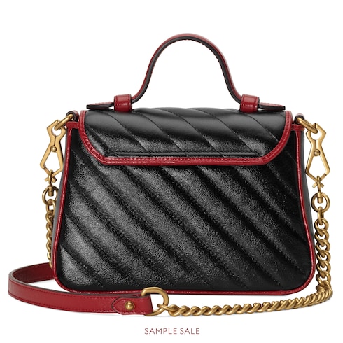 gucci marmont top handle bag