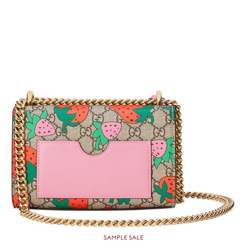 gucci strawberry padlock bag