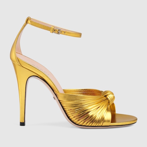 gucci gold sandals