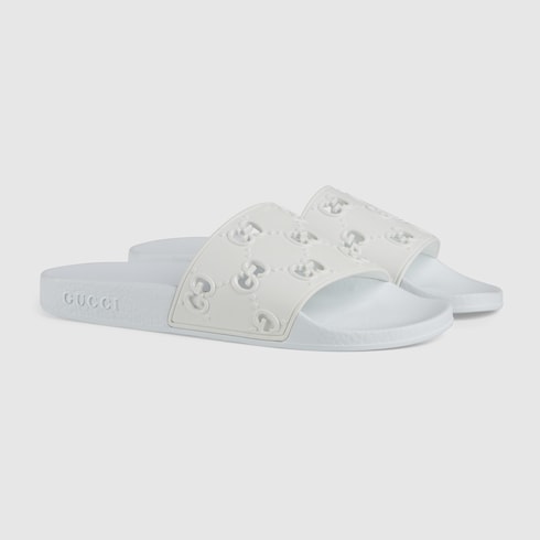 gucci slides white