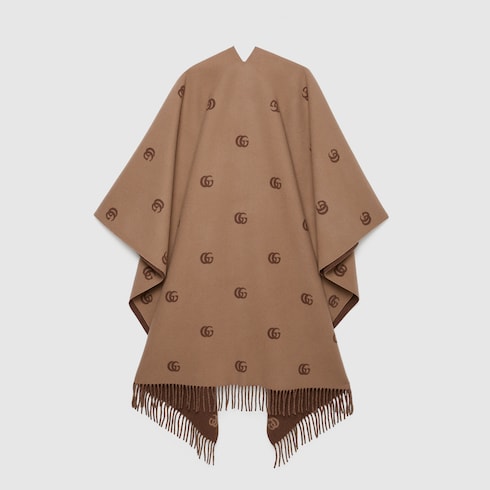 Reversible cape with Double G pattern