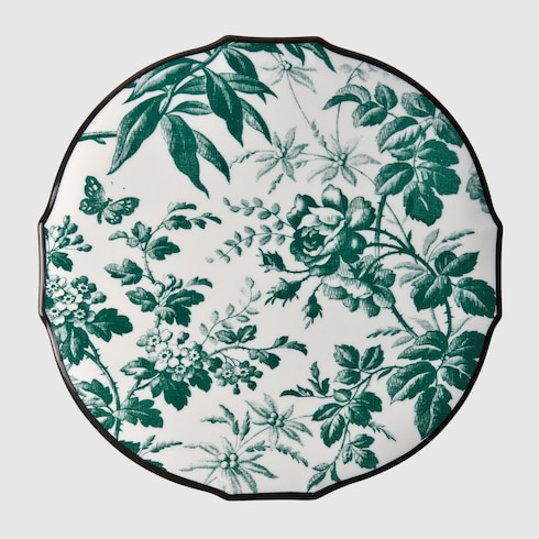 Plateau à gâteau à motif Herbarium
