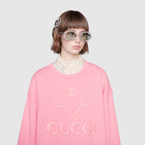 pink gucci sweatshirt