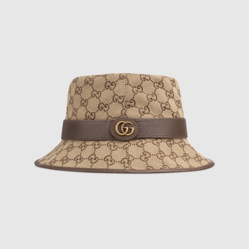Chapeau fedora en toile GG