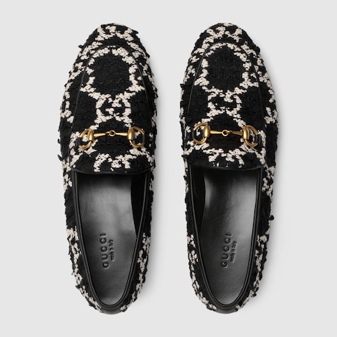 431467 HS710 1192 003 097 0000 Light Mocassins en tweedGG Gucci Jordaan femme
