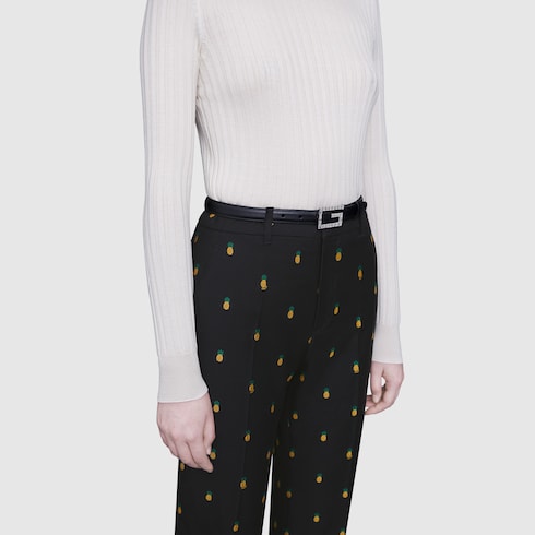 gucci square g belt