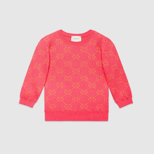 pink and gold gucci sweater