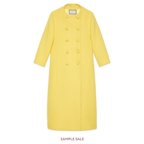 gucci yellow coat