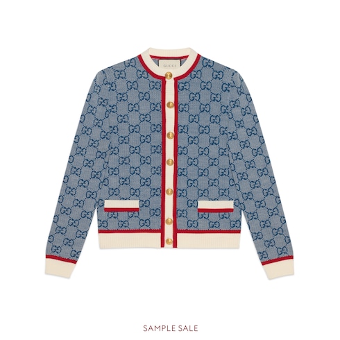 gucci blue cardigan