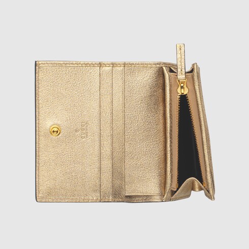 gucci gold wallet