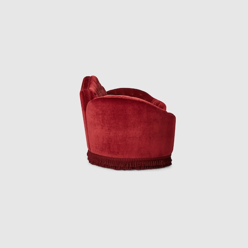 Canapé capitonné style chippendale