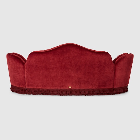 Canapé capitonné style chippendale