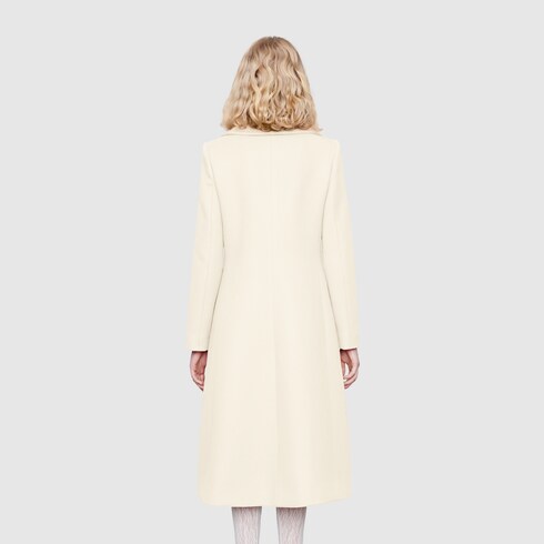 gucci single breasted wool coat