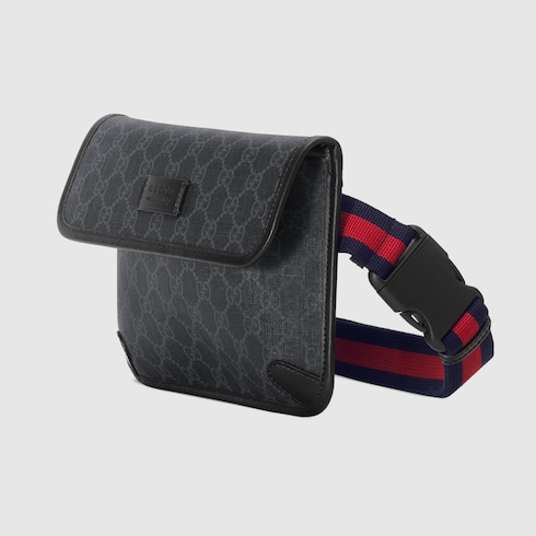 GG Black small belt bag