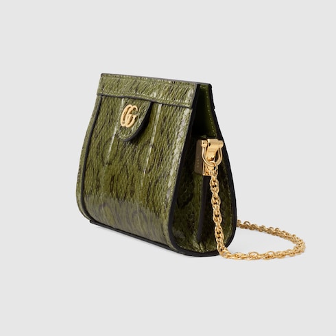 green snakeskin gucci bag