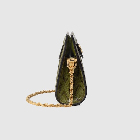 green snakeskin gucci bag