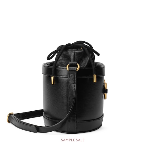 black gucci bucket bag