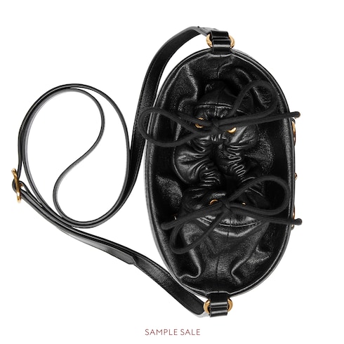 black gucci bucket bag