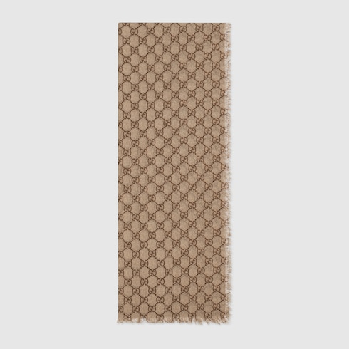 gg wool stole with web