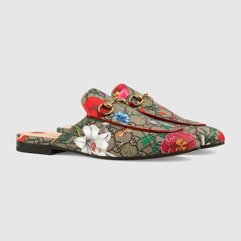 Princetown GG Flora slipper | GUCCI® HU