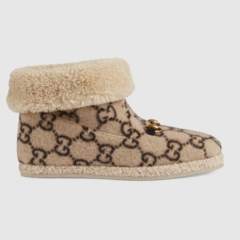 gucci gg wool ankle boot