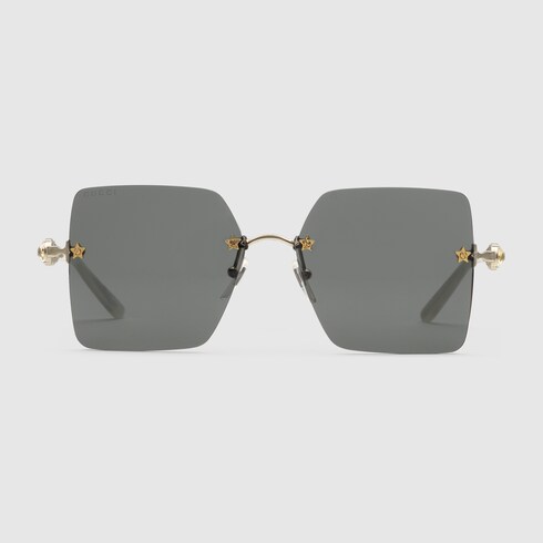 gucci frameless sunglasses