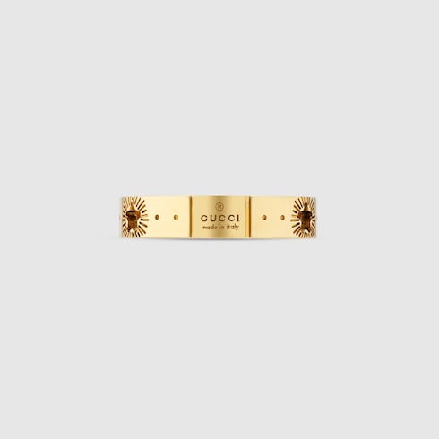 Icon Ring aus Gelbgold mit Sternen
