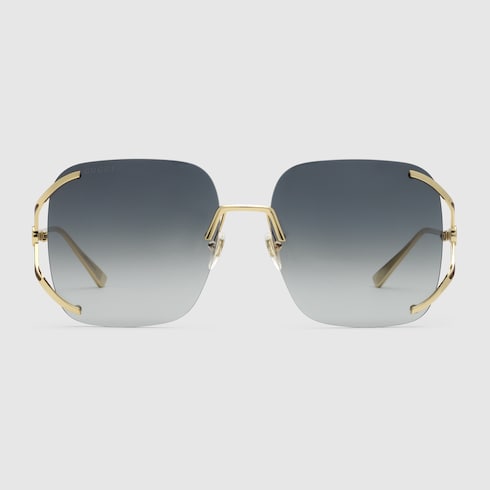 gucci frameless sunglasses